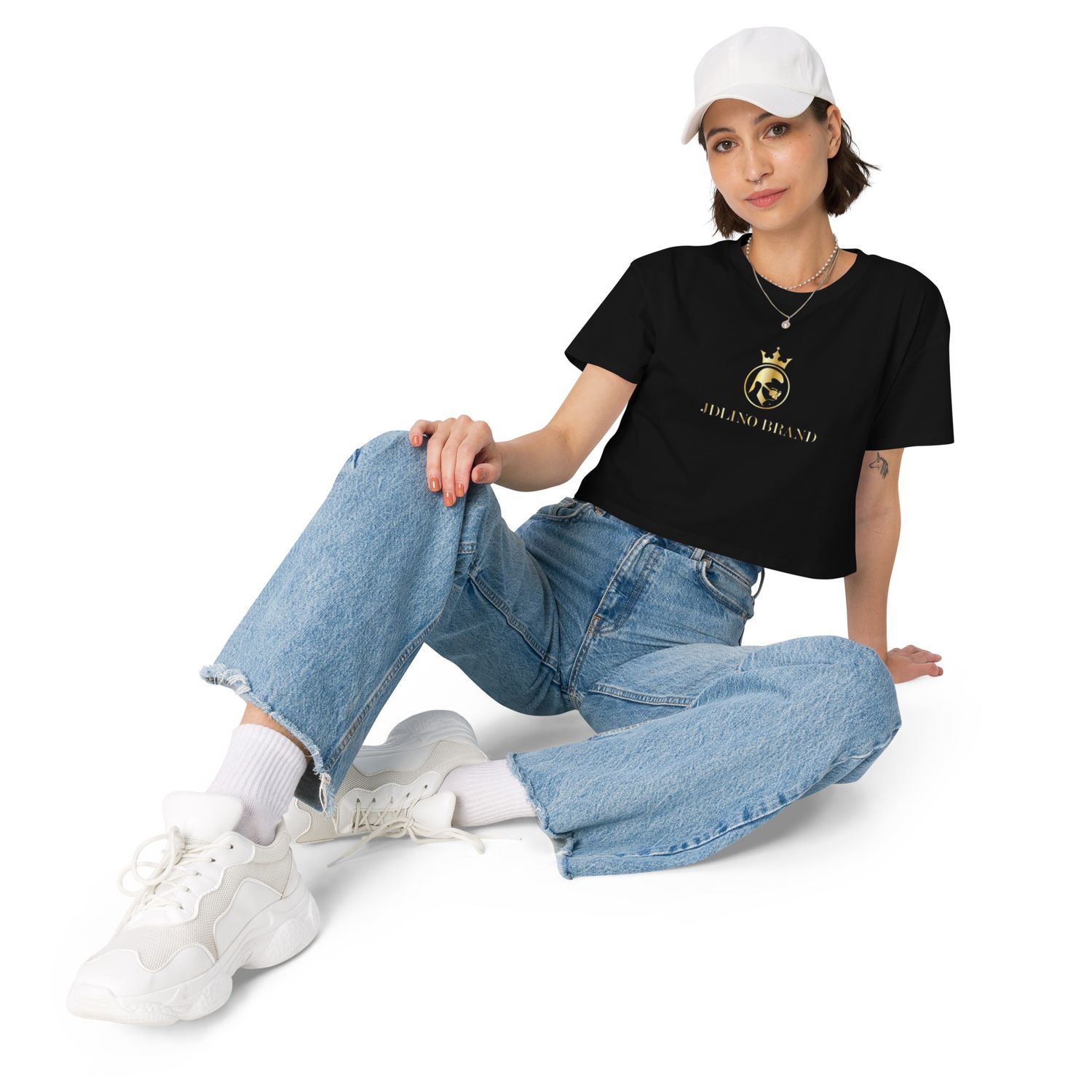 JDLINO BRAND B/G Women’s crop top
