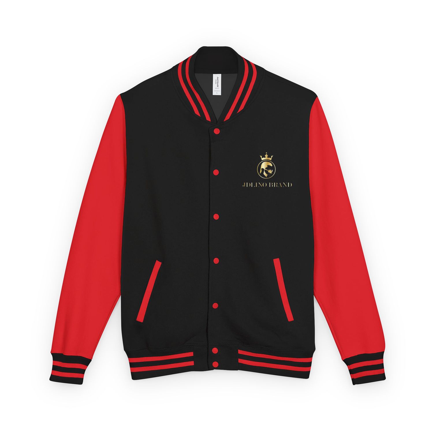 JDLINO BRAND R/B Unisex Heavyweight letterman jacket