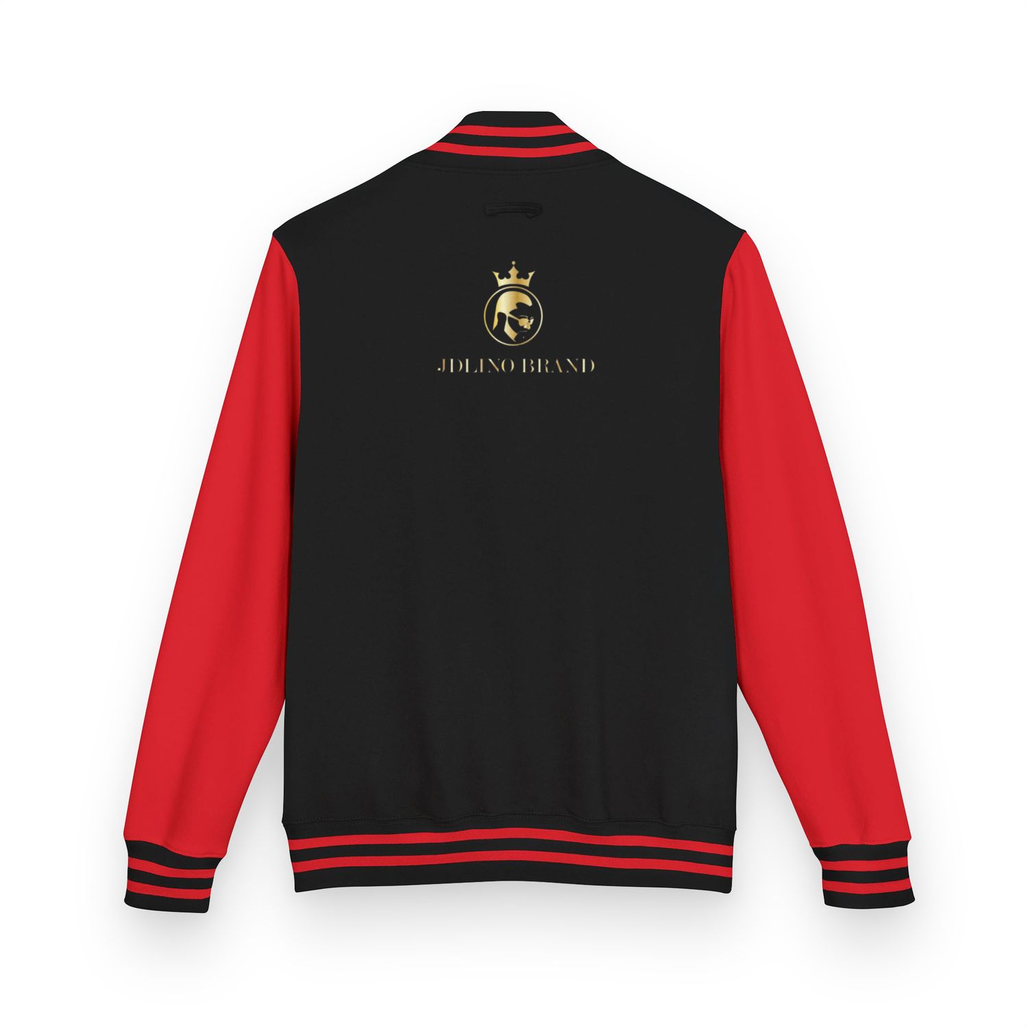 JDLINO BRAND R/B Unisex Heavyweight letterman jacket