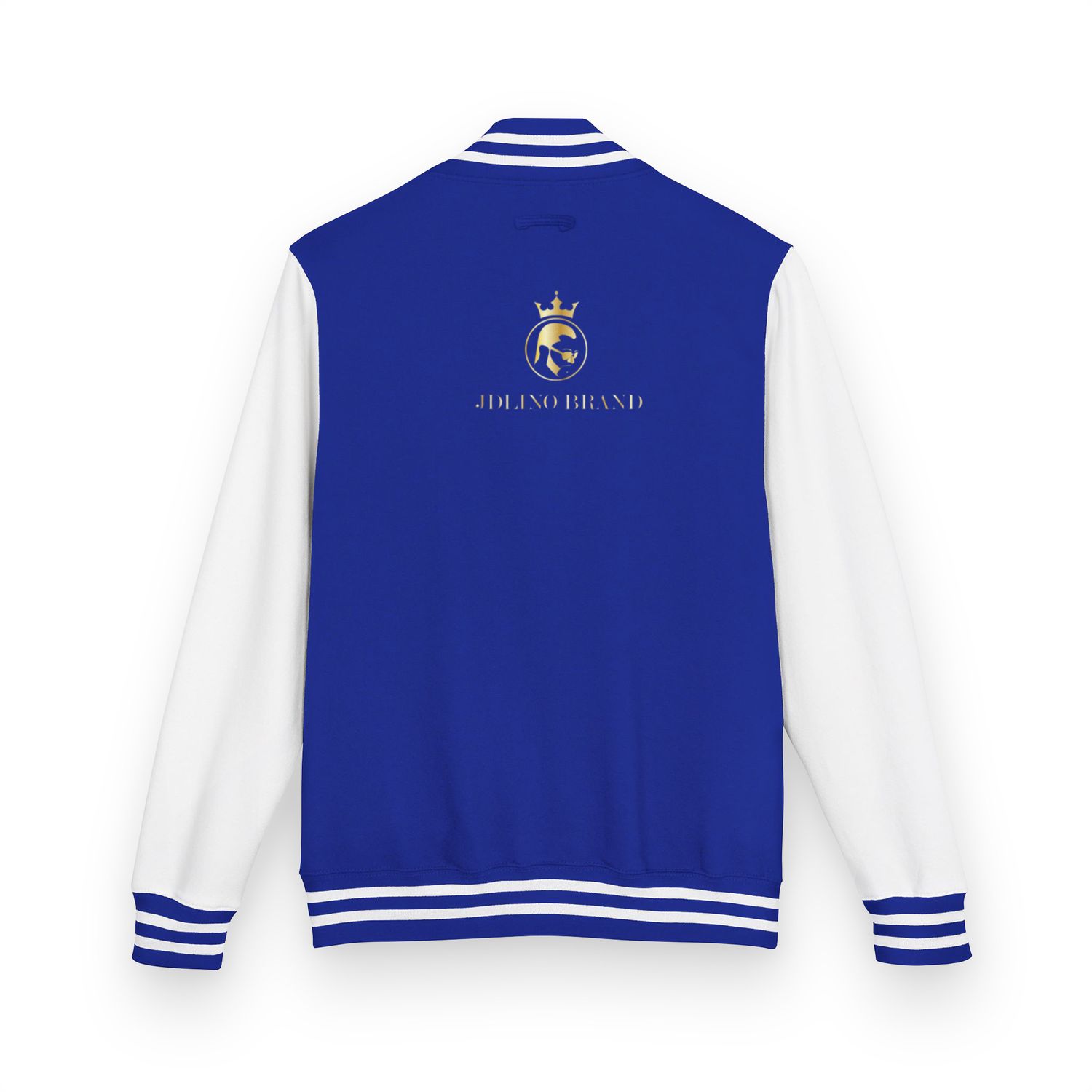 JDLINO BRAND B/W Unisex Heavyweight letterman jacket