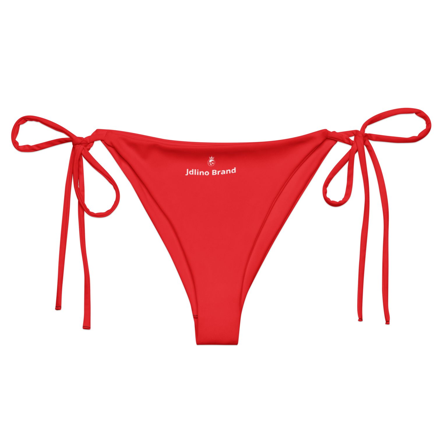 JDLINO BRAND R/W All-over print recycled string bikini bottom