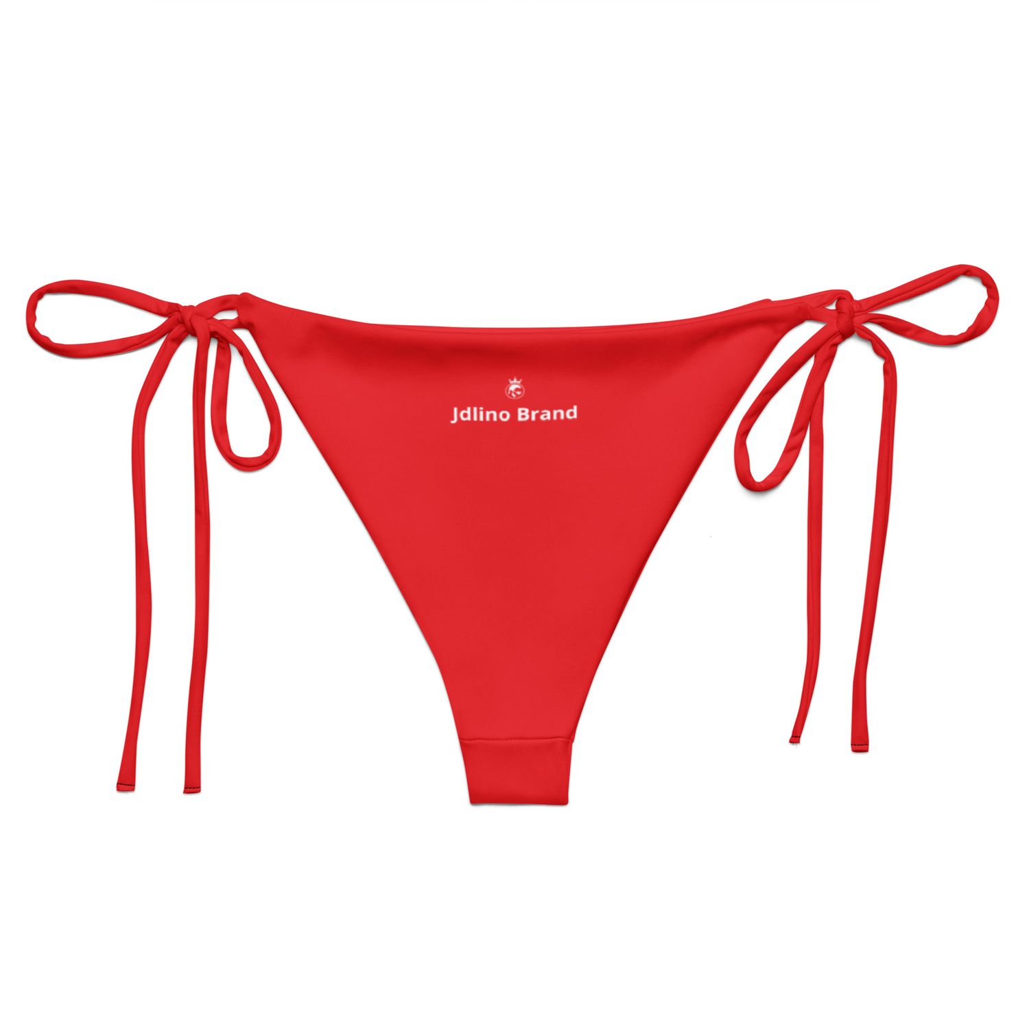 JDLINO BRAND R/W All-over print recycled string bikini bottom