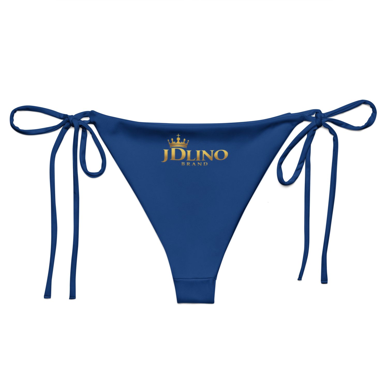 JDLINO BRAND G/B All-over print recycled string bikini bottom