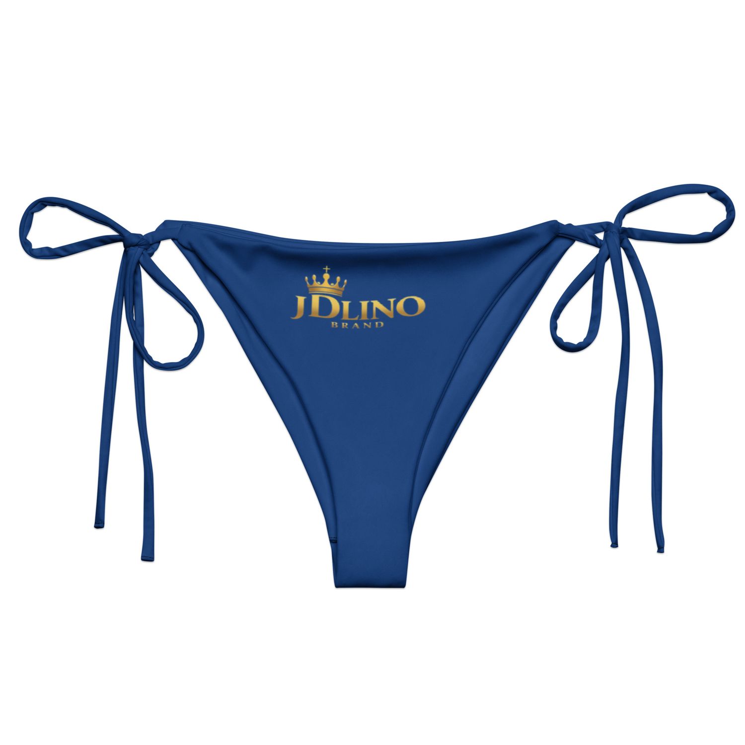 JDLINO BRAND G/B All-over print recycled string bikini bottom