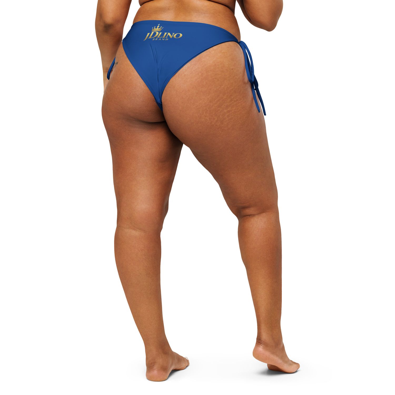 JDLINO BRAND G/B All-over print recycled string bikini bottom