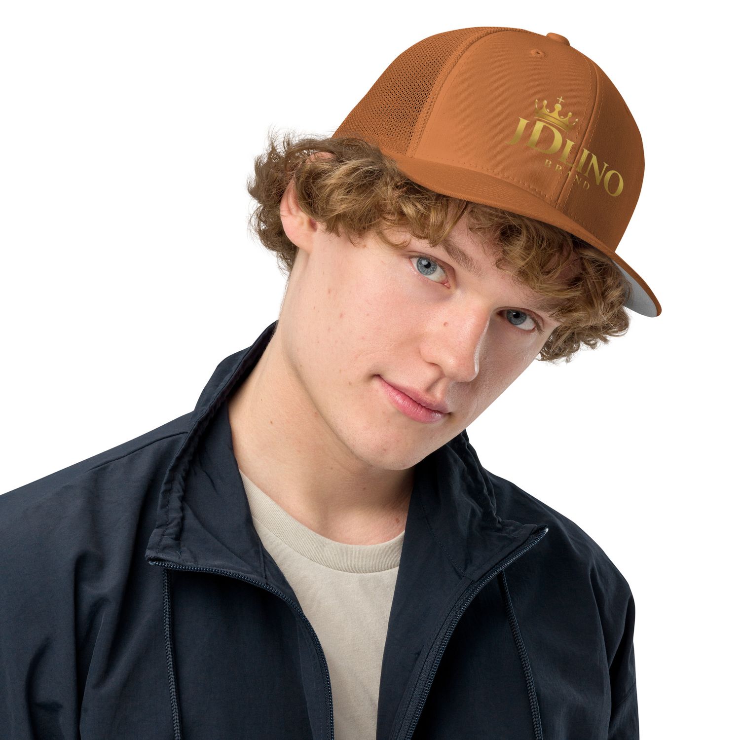 JDLINO BRAND B/G Closed-back trucker cap
