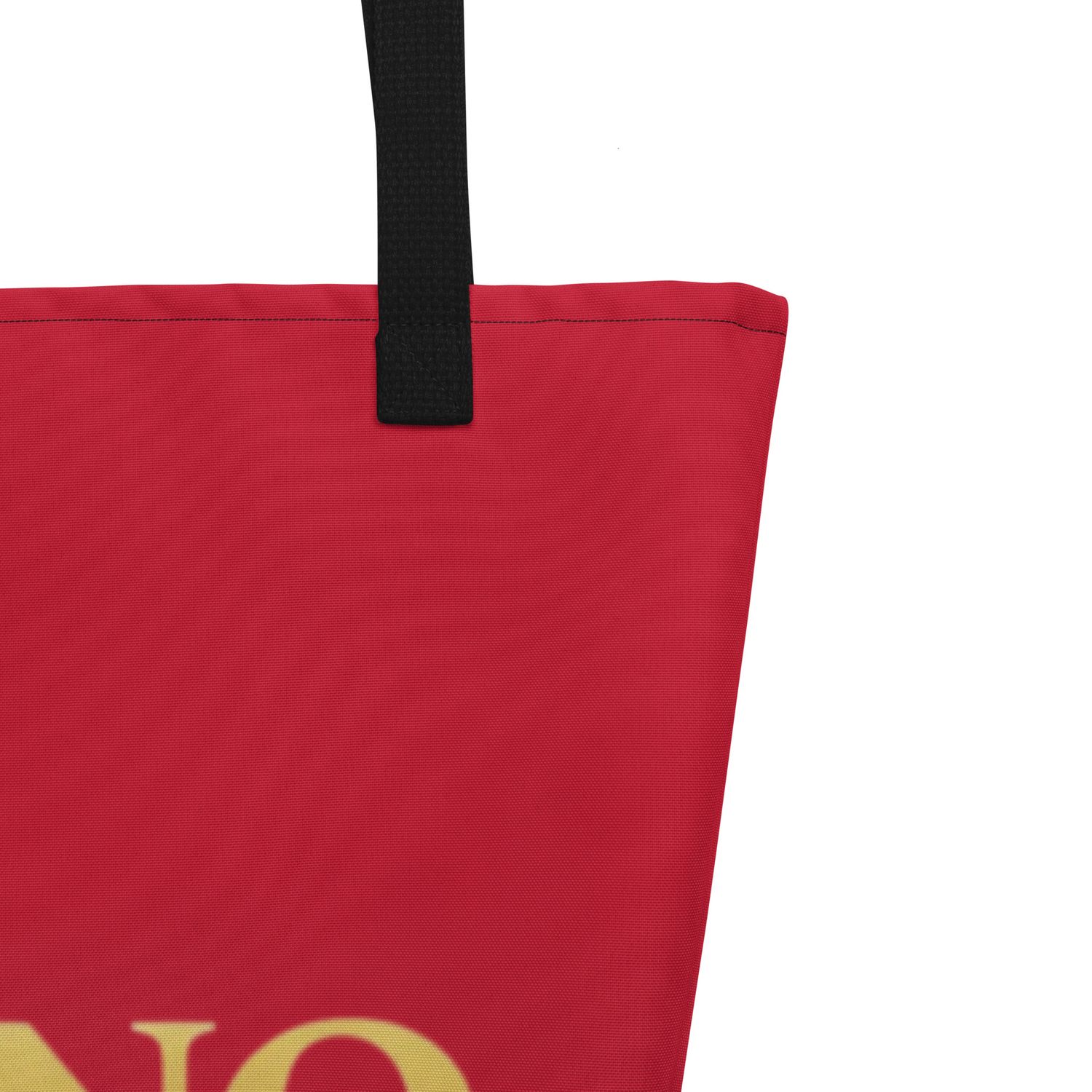 JDLINO BRAND R/G All-Over Print Large Tote Bag