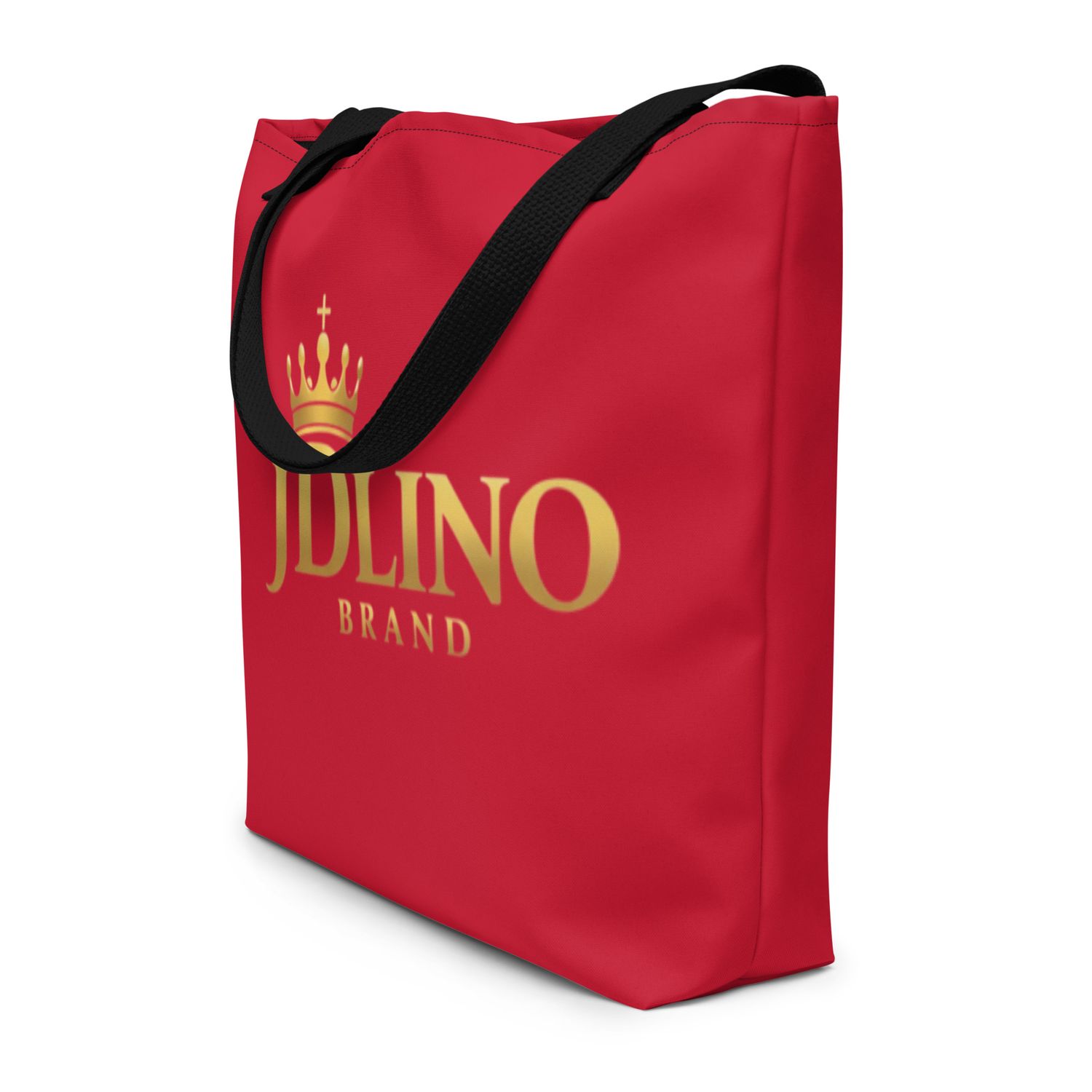 JDLINO BRAND R/G All-Over Print Large Tote Bag