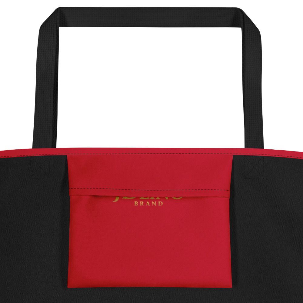 JDLINO BRAND R/G All-Over Print Large Tote Bag