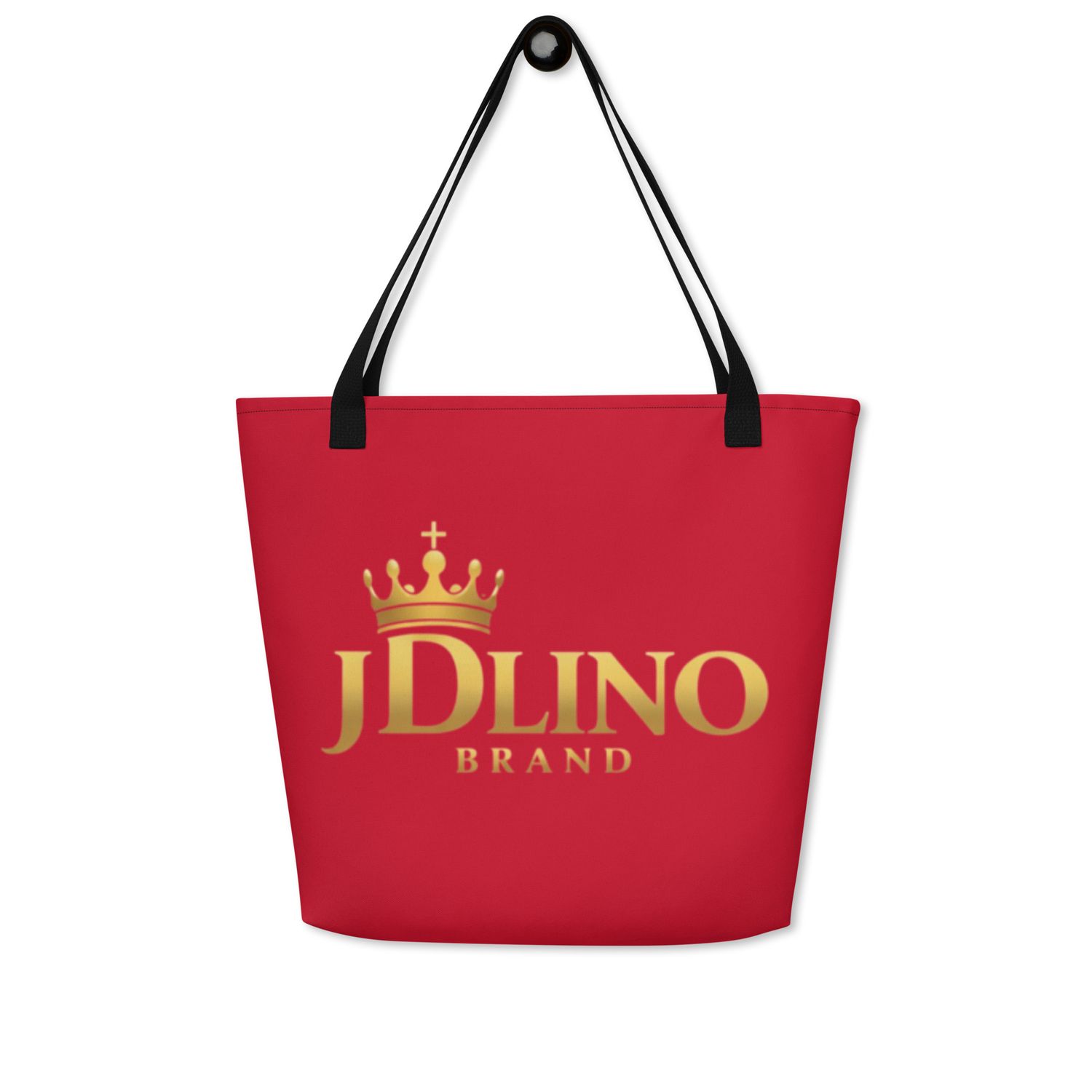JDLINO BRAND R/G All-Over Print Large Tote Bag