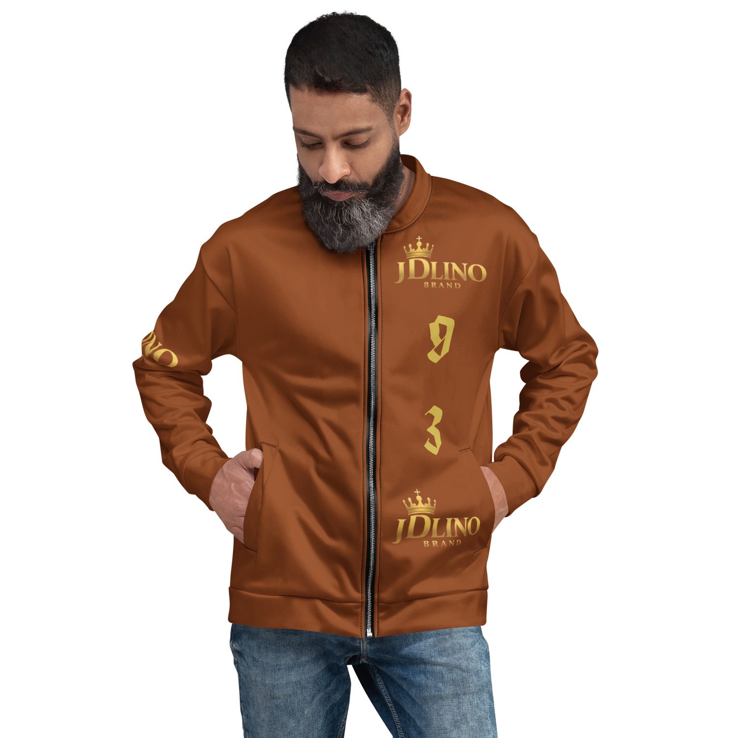 JDLINO BRAND B/G Unisex Bomber Jacket