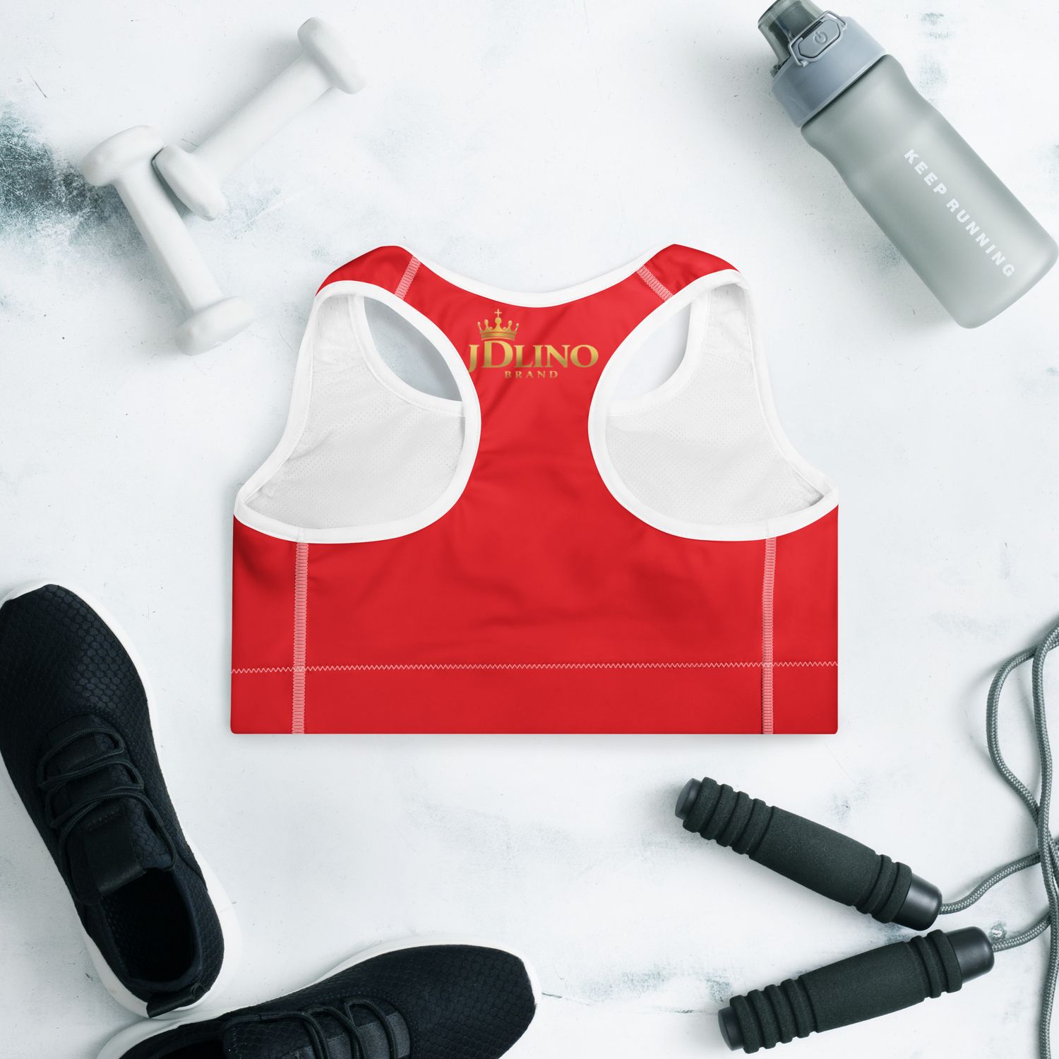JDLINO BRAND R/G Padded Sports Bra
