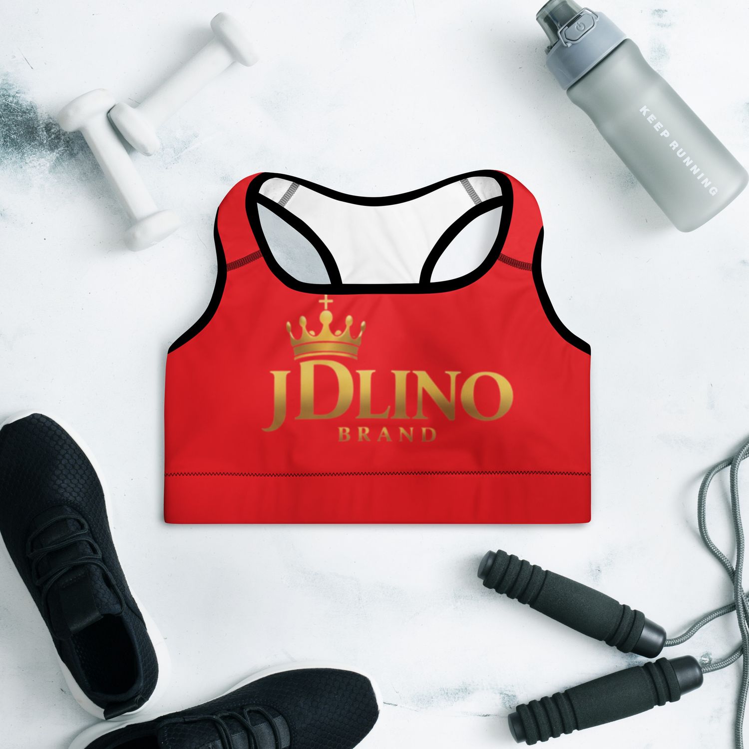 JDLINO BRAND R/G Padded Sports Bra