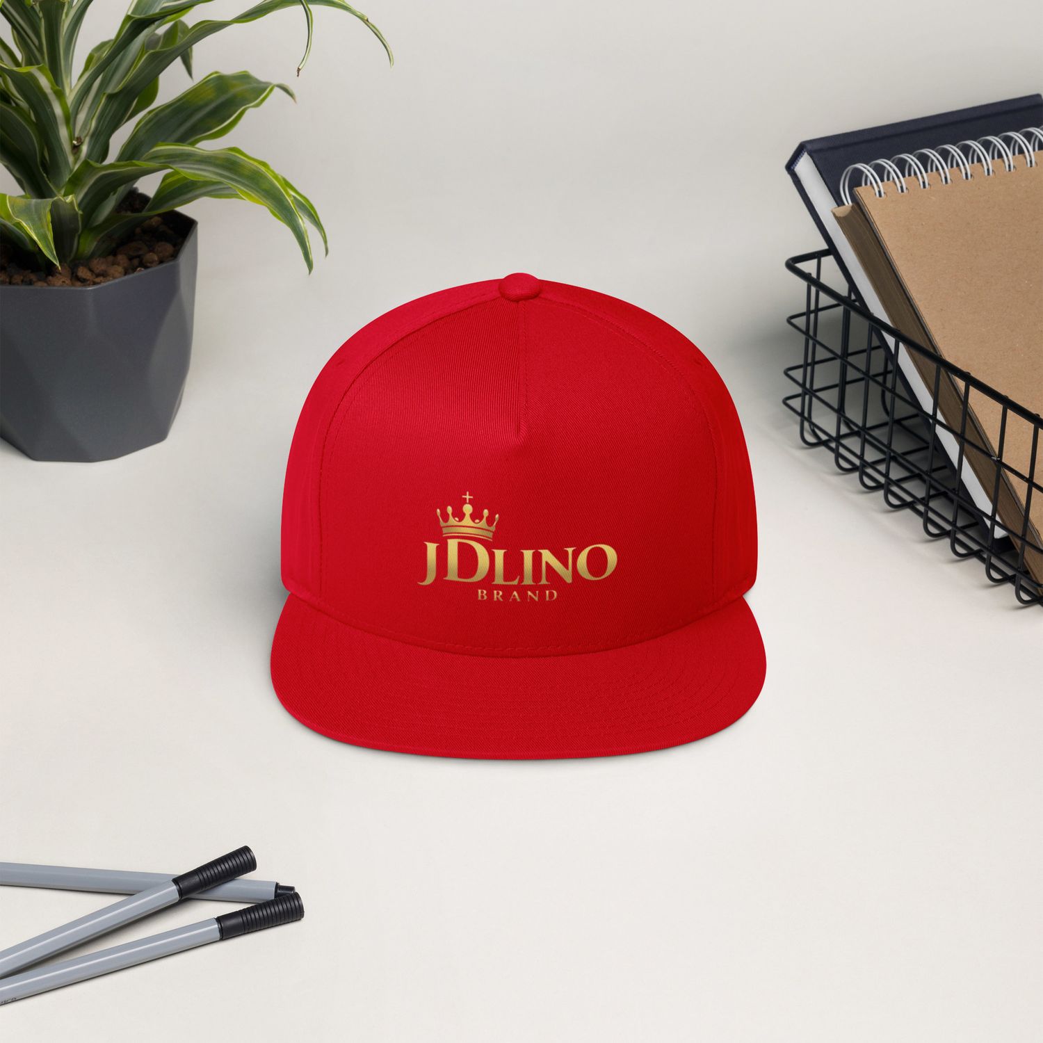 JDLINO BRAND R/G Flat Bill Cap