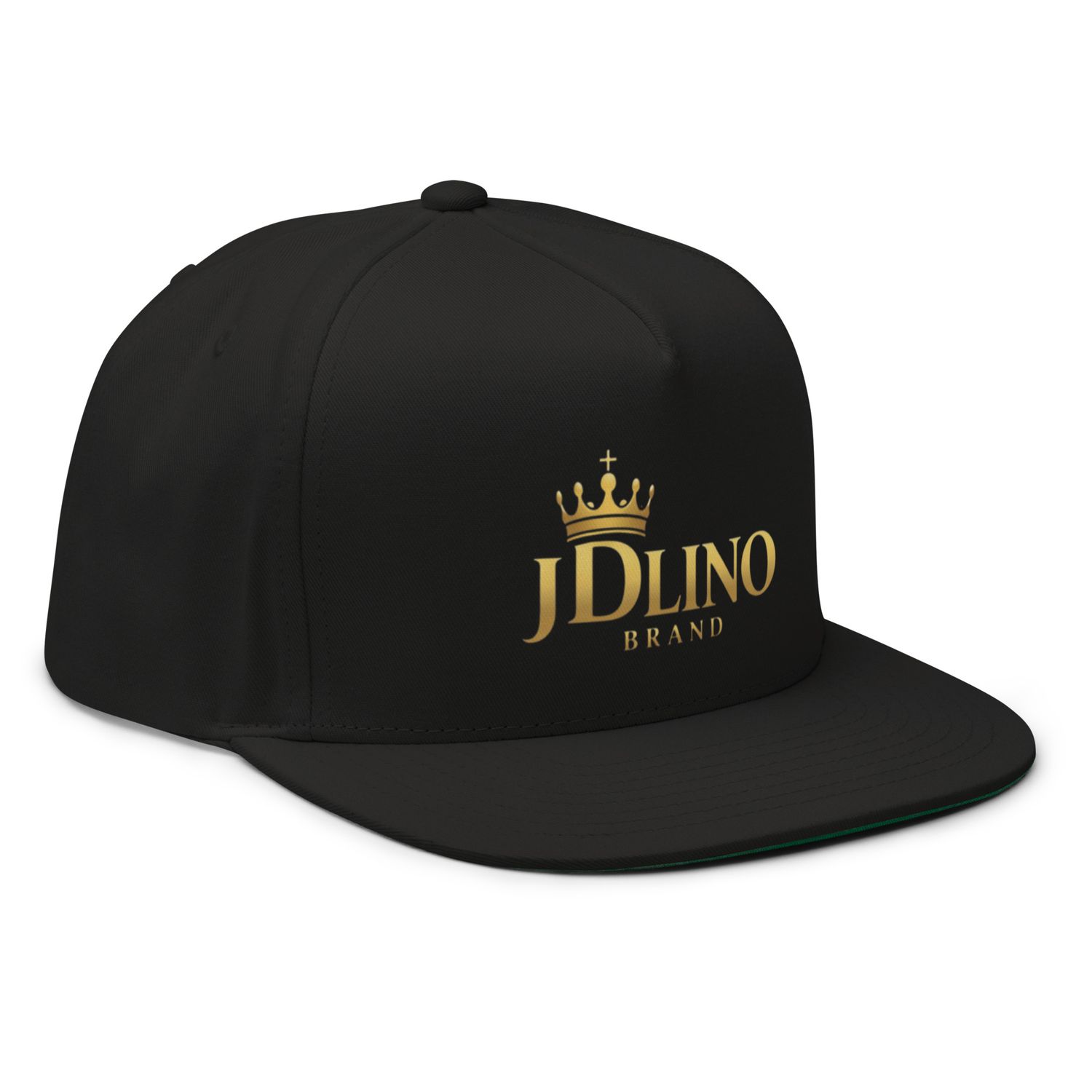 JDLINO BRAND B/G Unisex Flat Bill Cap