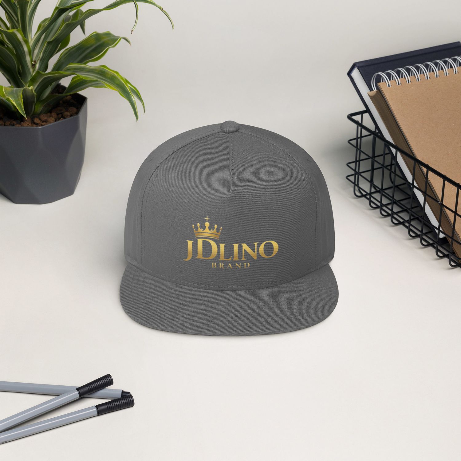 JDLINO BRAND G/G unisex Flat Bill Cap