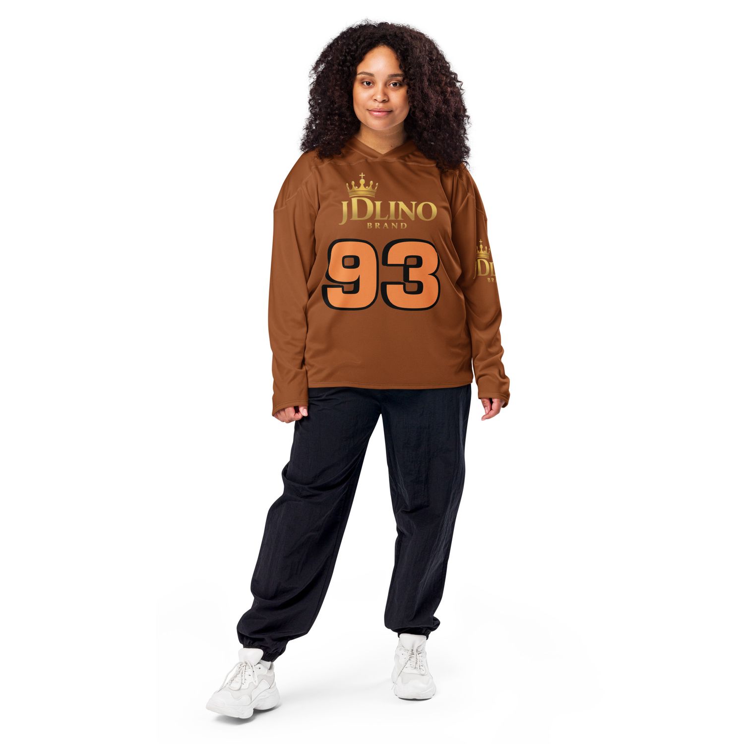 JDLINO BRAND B/G Unisex Recycled hockey fan jersey