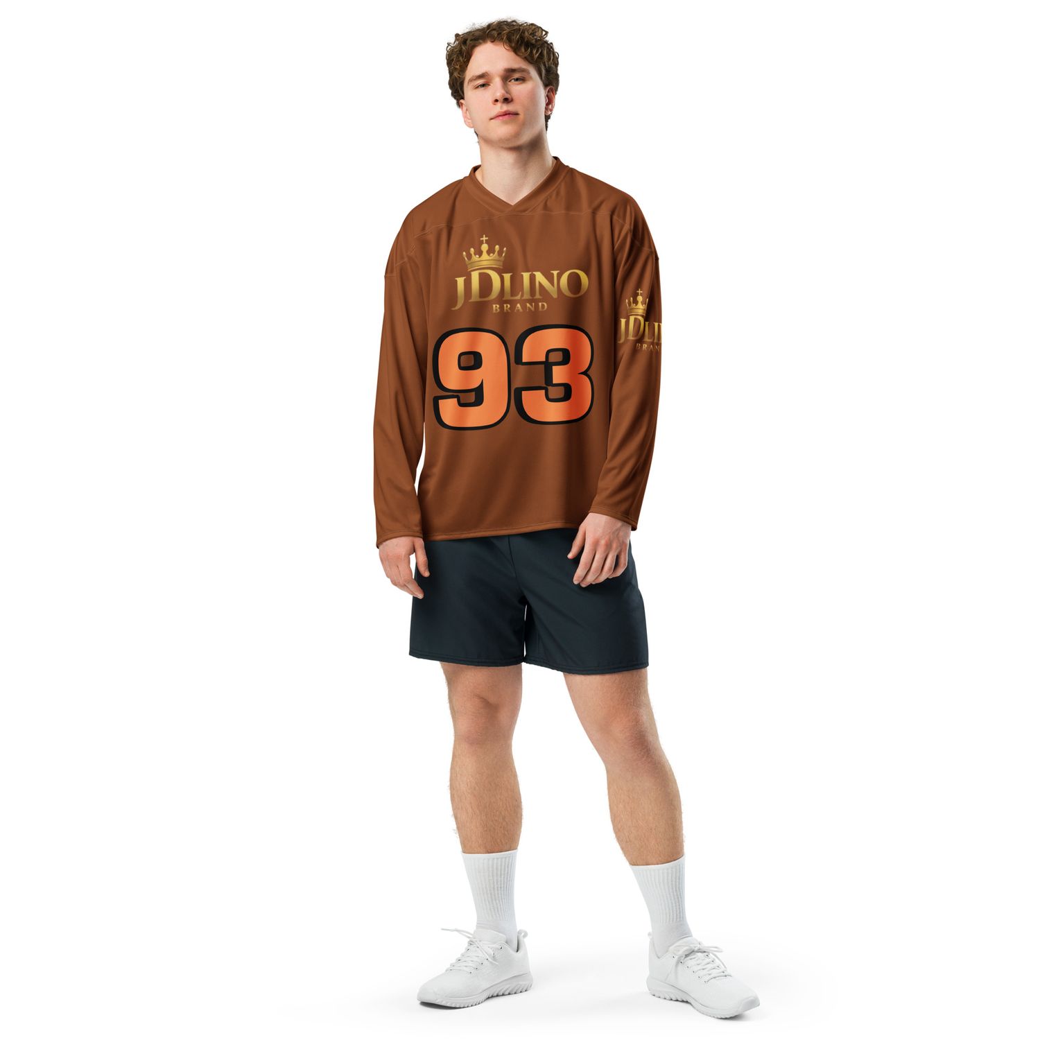 JDLINO BRAND B/G Unisex Recycled hockey fan jersey