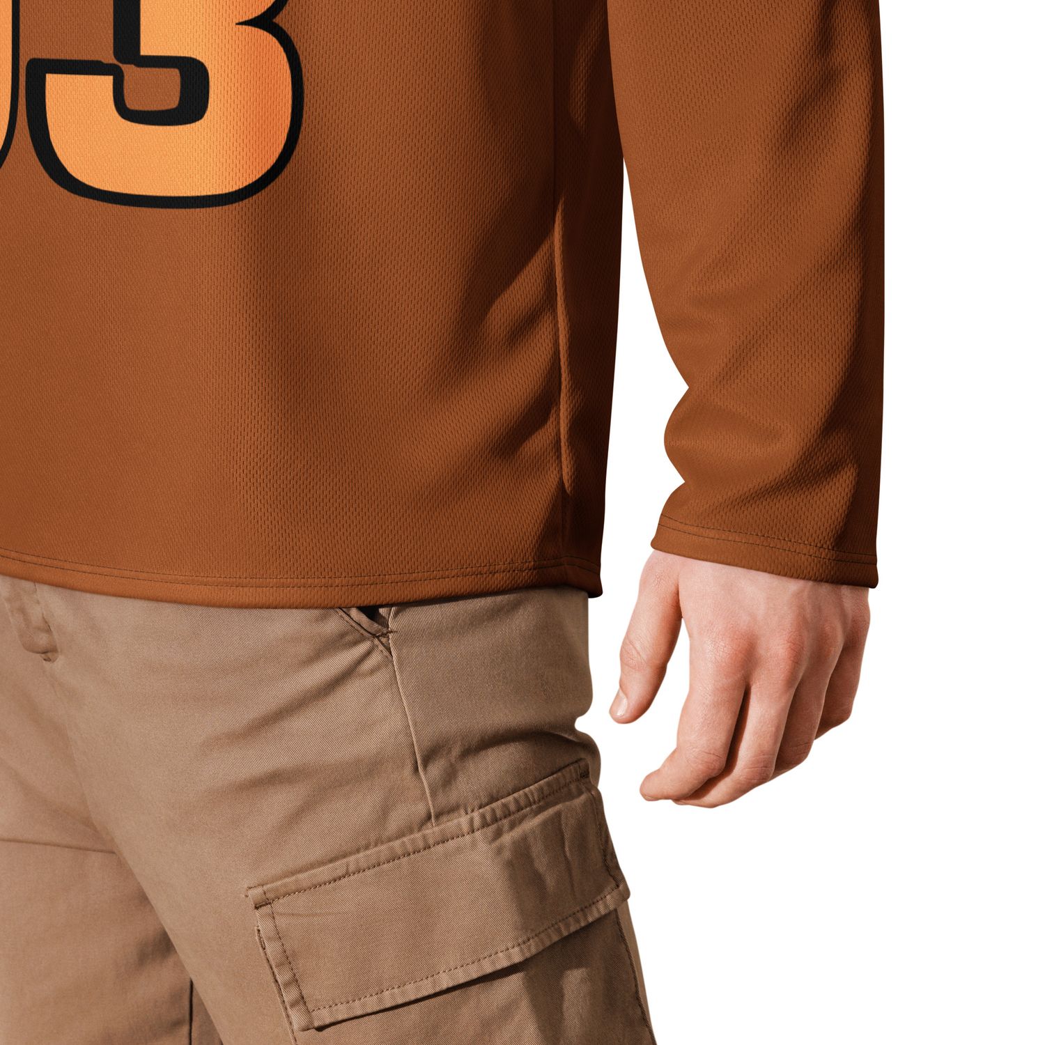JDLINO BRAND B/G Unisex Recycled hockey fan jersey