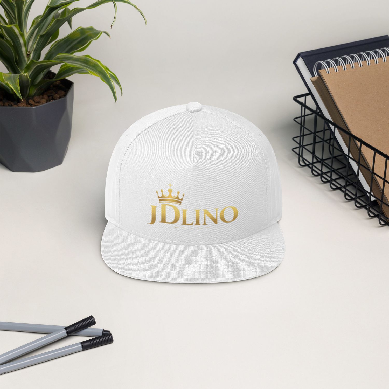 JDLINO BRAND W/G Flat Bill Cap