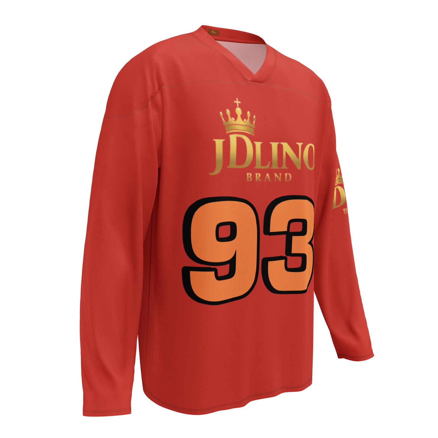 JDLINO BRAND R/G Unisex Recycled hockey fan jersey