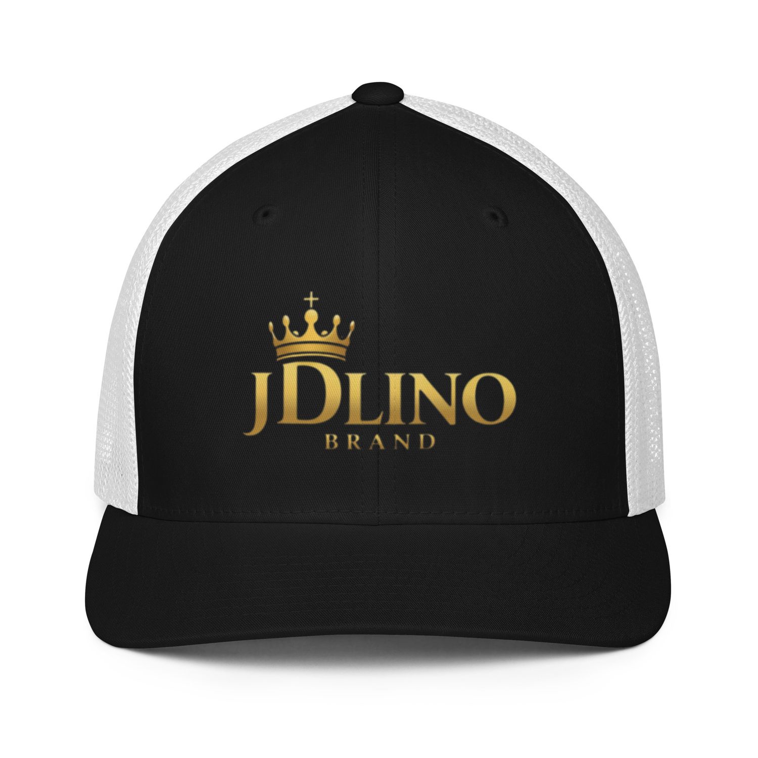JDLINO BRAND B/W Unisex Closed-back trucker cap