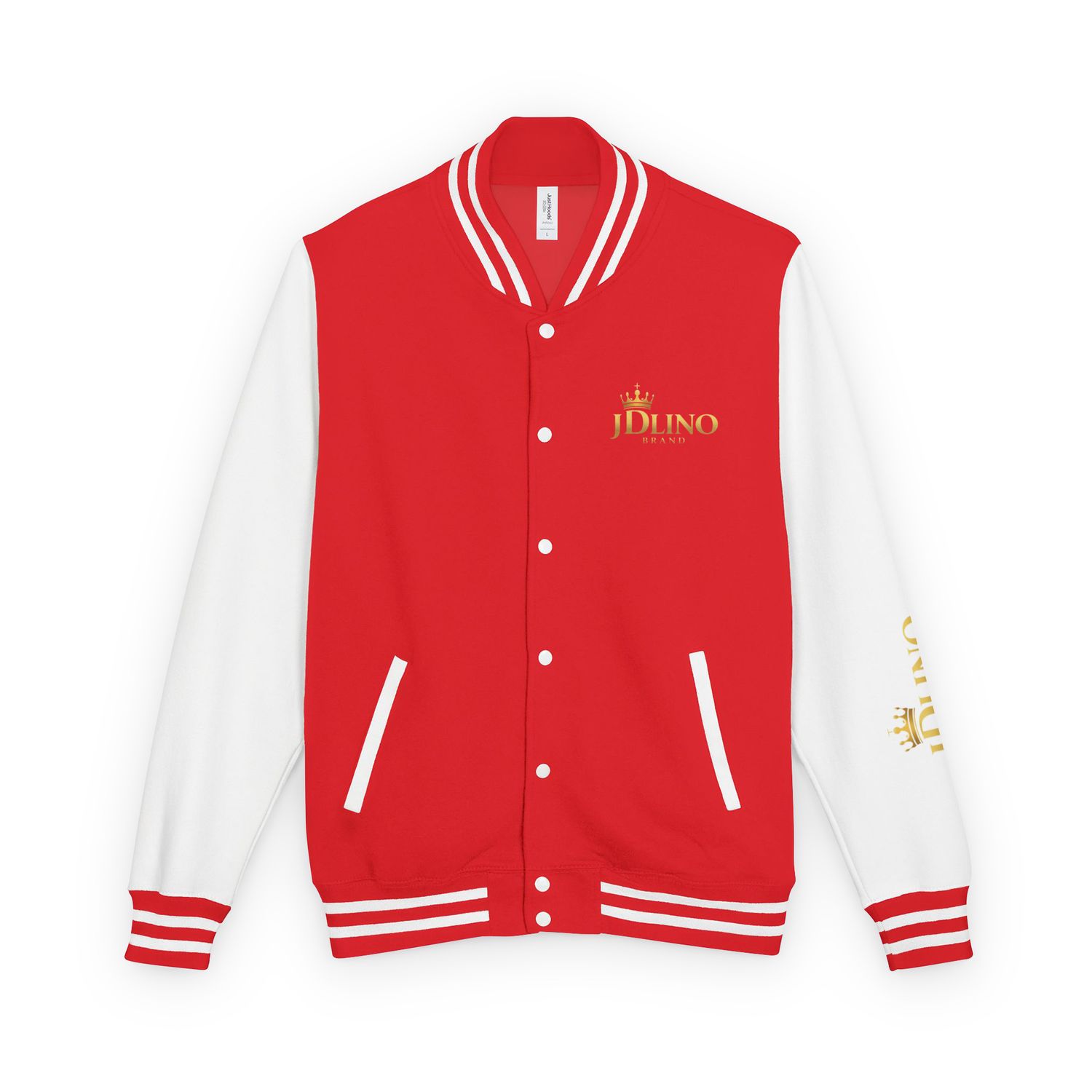 JDLINO BRAND R/WG Heavyweight letterman jacket