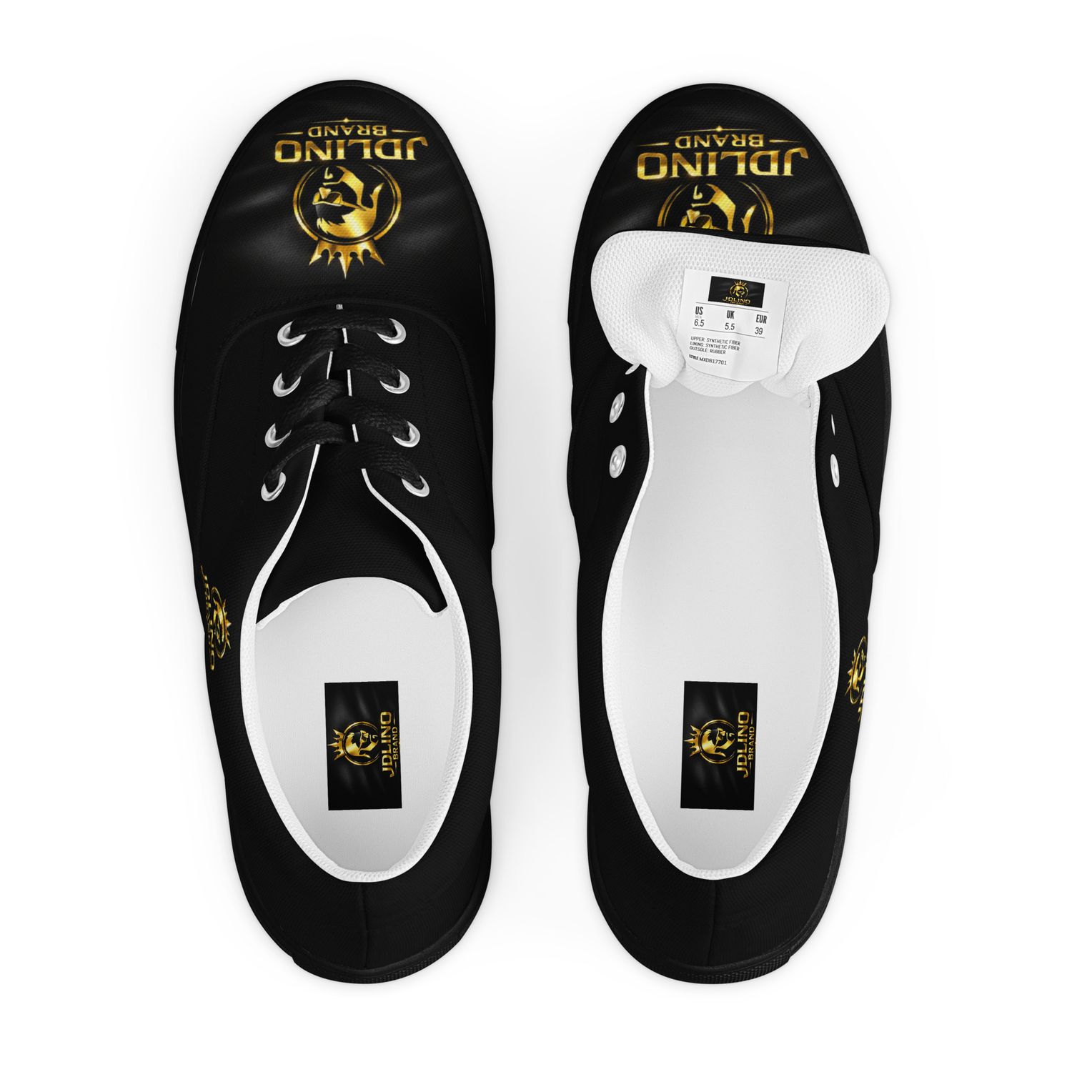 JDLINO BRAND BW/G Women’s lace-up canvas shoes
