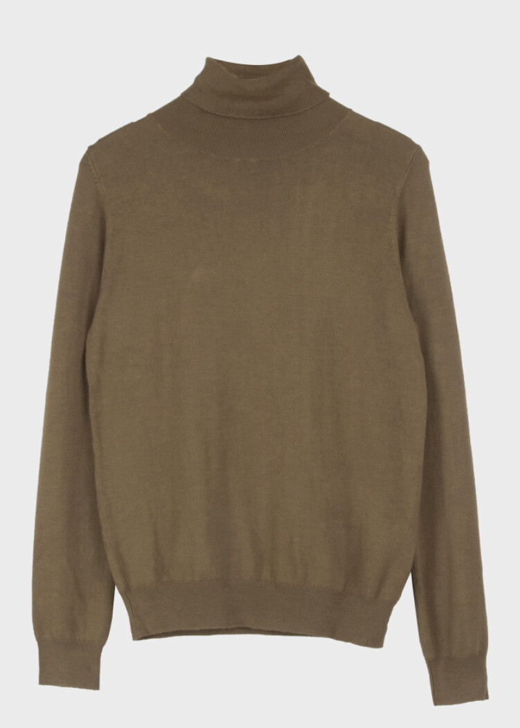 Roll neck khaki Roll neck khaki