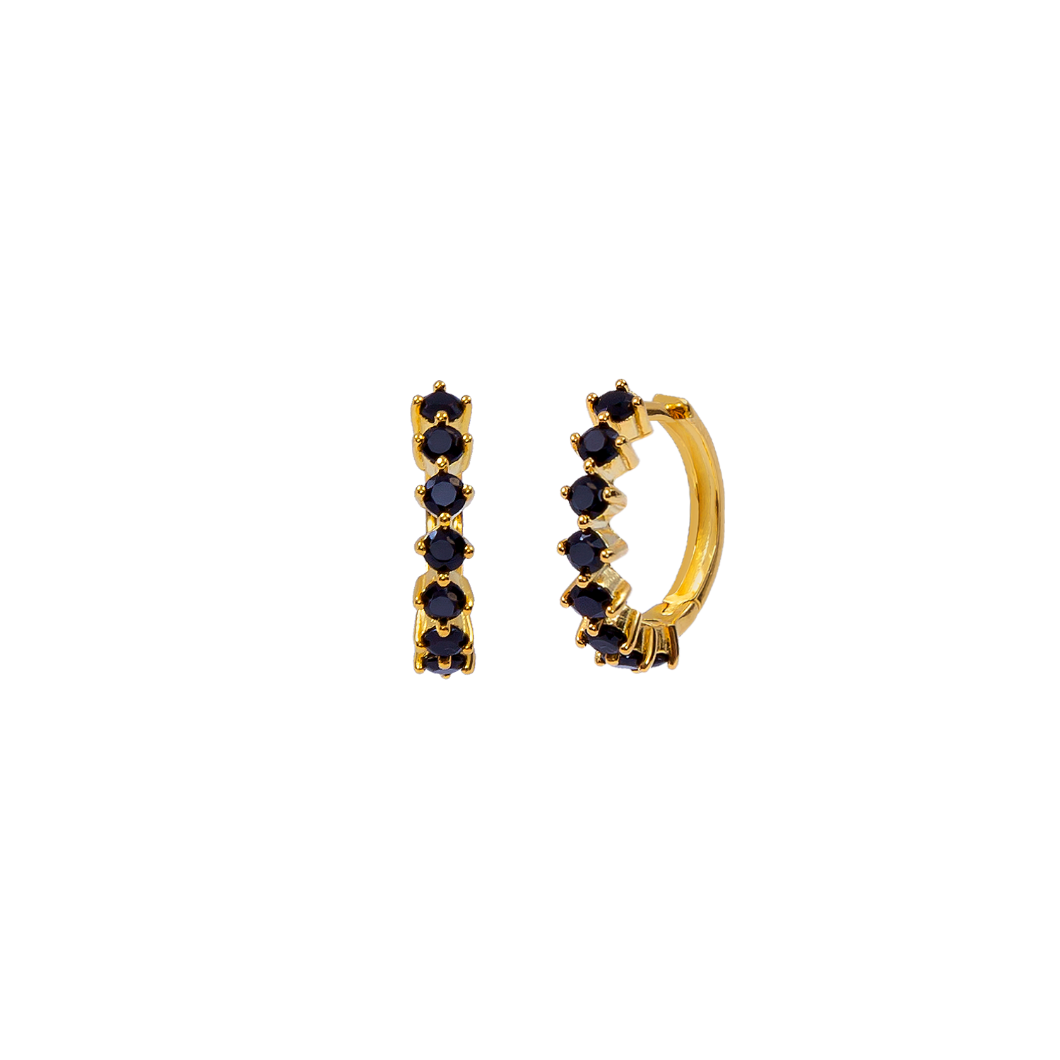 Black Kensho Gold Earring Black Kensho Gold Earring