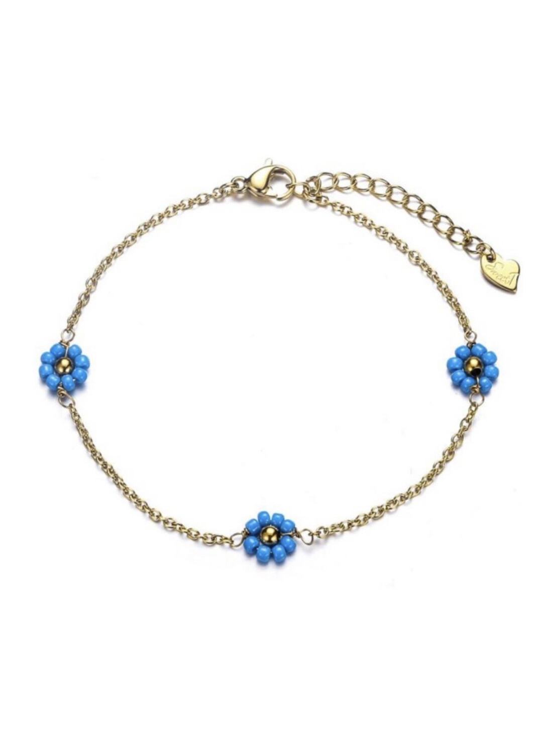 Bracelet Flower Blue Bracelet Flower Blue