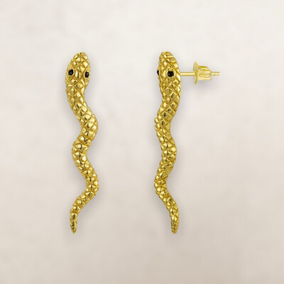 Earrings Long snake