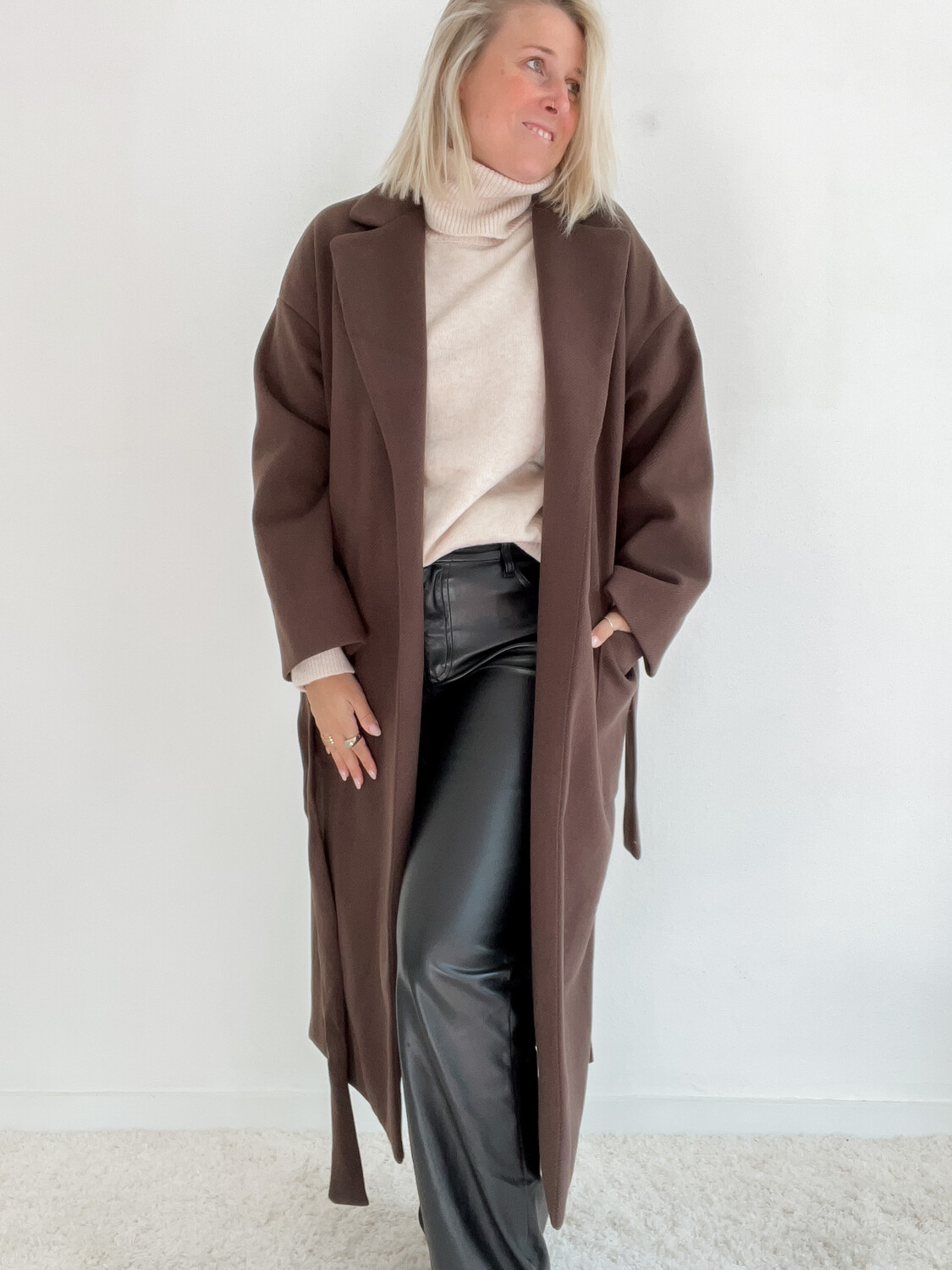 coat Tren dark brown