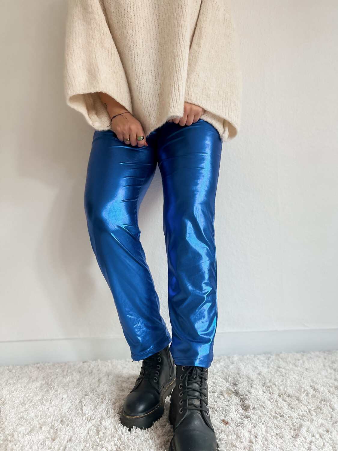 pants Metallic blue
