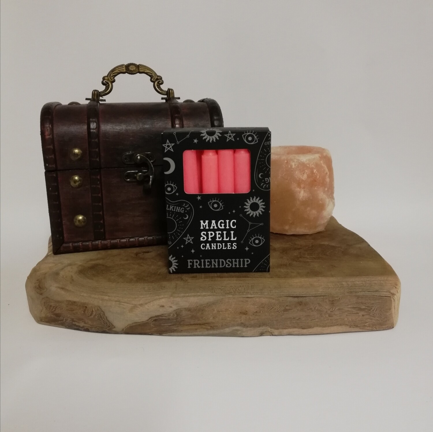 Spell kaarsen roze vriendschap