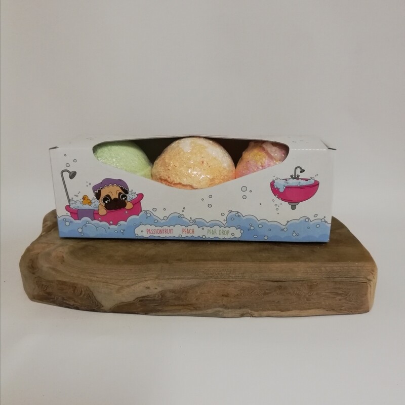 Mopshond badbruisballen fruitig