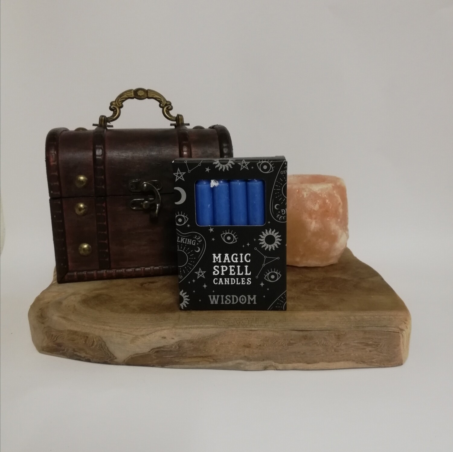 Spell kaarsen blauw wijsheid