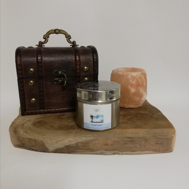 Green tree scented candle fairy mist