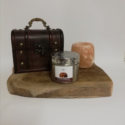 Green tree scented candle Buddha&#39;s blessing