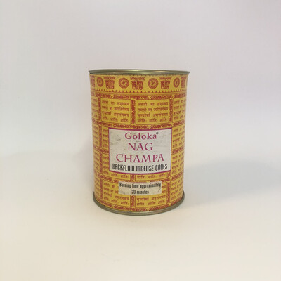 Goloka backflow wierook kegel Nag champa