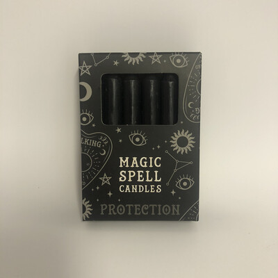 Spell kaarsen zwart bescherming