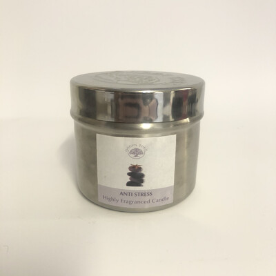 Green tree scented candle anti-stress