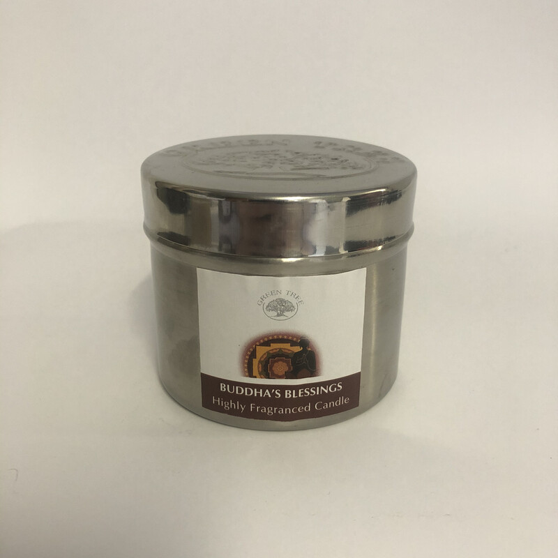 Green tree scented candle Buddha's blessing