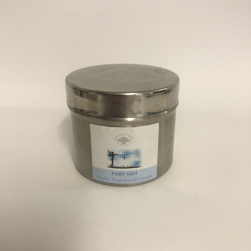 Green tree scented candle fairy mist