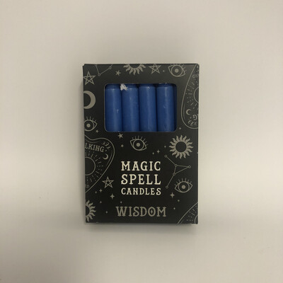 Spell kaarsen blauw wijsheid