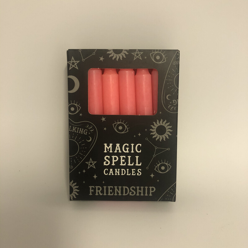 Spell kaarsen roze vriendschap