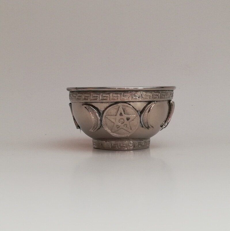 Tibetaanse wierookbrander/offerschaaltje nickel