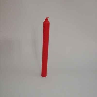Ritual kaars 15 cm rood