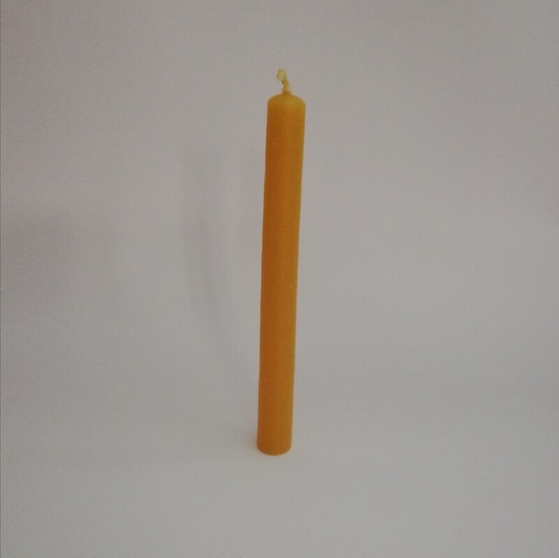 Ritual kaars 15 cm geel