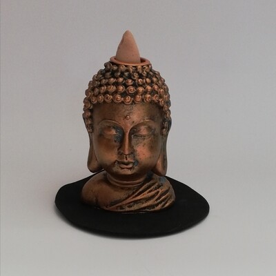 Bronze Boedha head backflow burner